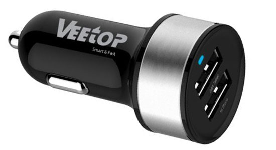 Автомобильное з/у с двумя USB-портами Veetop Dual USB High Speed или как сделать смарт кар - умный автомобиль своими руками