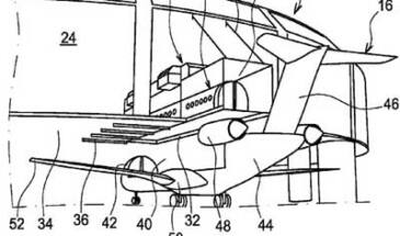 Airbus запатентовал сменный пассажирский салон для самолетов