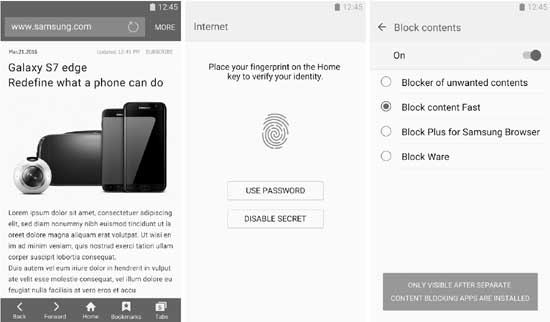 Новый браузер Samsung с блокировщиком рекламы и шифрованием