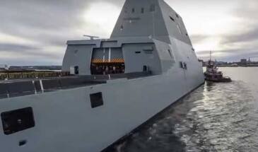 USS Zumwalt завершил заводские испытания [видео]