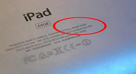 Точный номер модели iPad: где искать, и что он означает