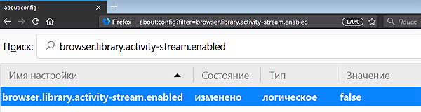 Firefox 57: как убрать "Избранное" из Новой вкладки браузера