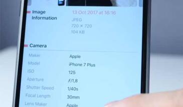 Как быстро удалить метаданные фотографии (exif) в iPhone или iPad