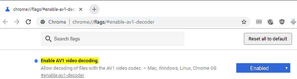 Кодек AV1: как включить поддержку в браузере Chrome или Firefox