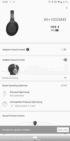 Беспроводные Sony WH1000XM3: как обновить прошивку