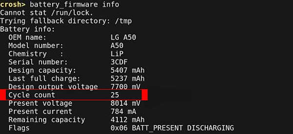 Б/У-шный Chromebook: как быстро проверить состояние батареи