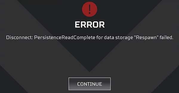 PersistenceReadComplete for data storage “Respawn” failed в Apex-е: что делать?