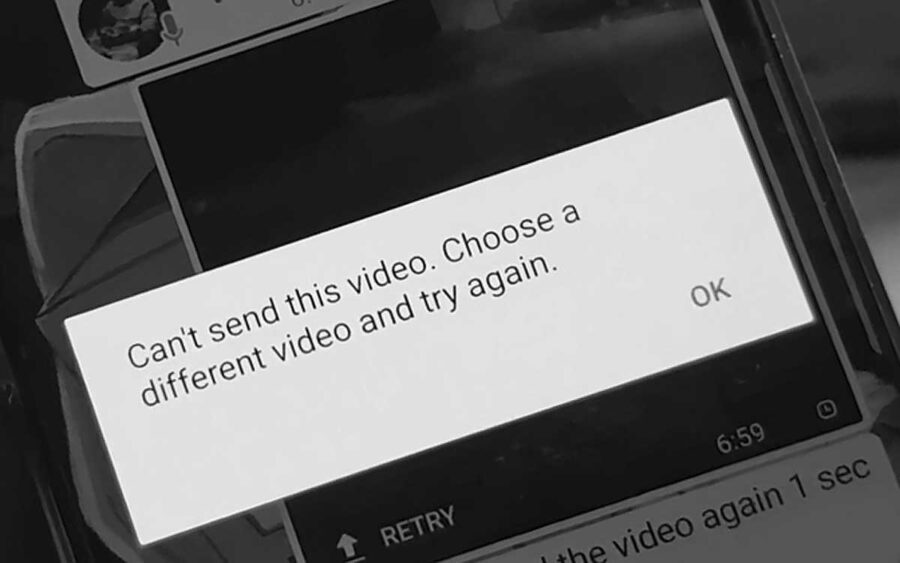 Не отправляется видео в Whatsapp: вариант решения проблемки
