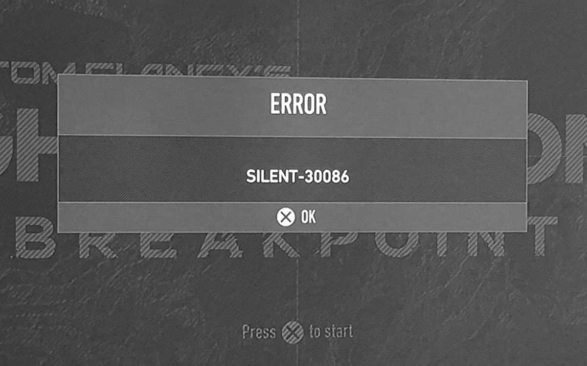 Ошибка Silent-30086 или Silent-40002 в Ghost Recon Breakpoint: что делать?