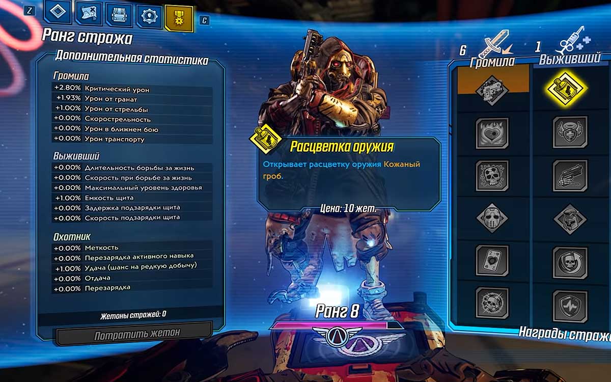 Ранг Стража в Borderlands 3: что делать, когда он не сохраняется