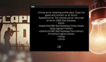 Если Escape from Tarkov выдает backend error: что можно сделать?