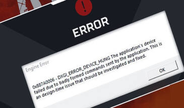 Полный device hung в Apex Legends: как обойти ошибку dxgi_error_device_hung