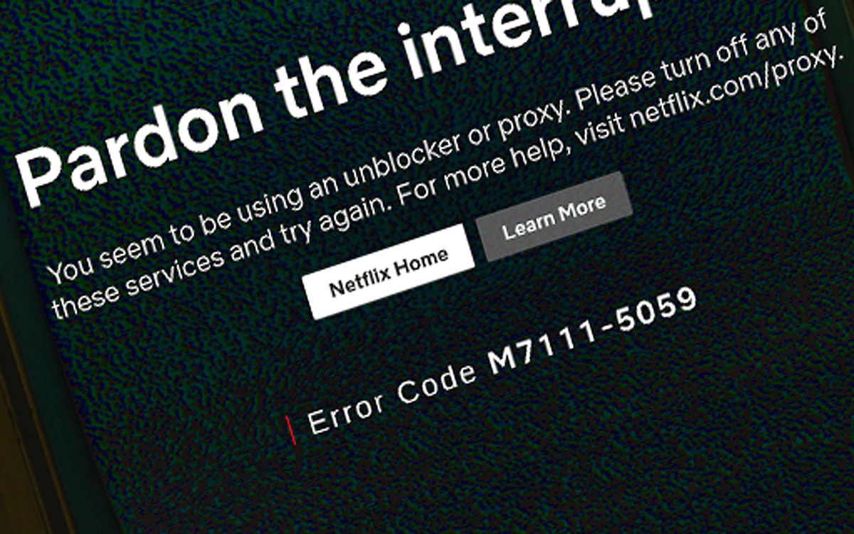 Ошибки с кодом m7111-5059 и m7111-1331-5059 в Netflix: что делать?