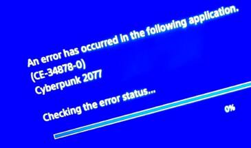 Ошибка CE-34878-0 в Cyberpunk 2077: ну как же без неё?