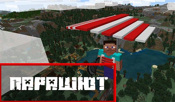 Парашют в MCPE 1.17.0, 1.17.50 и 1.17