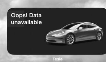 Если виджет Tesla в iPhone или iPhone Pro пишет Oops!