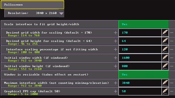 интерфейса пользователя в Dwarf Fortress