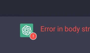 Error in body stream в ChatGPT: что означает и как устранить