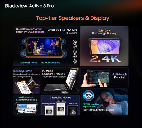Active 8 Pro - флагманский защищенный планшет от Blackview с 40% скидкой!
