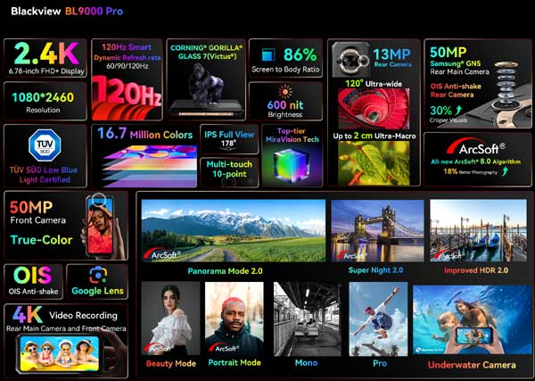 Blackview BL9000 Pro - защищенный 5G-смартфон с тепловизионной камерой FLIR и Android 14 - обзор