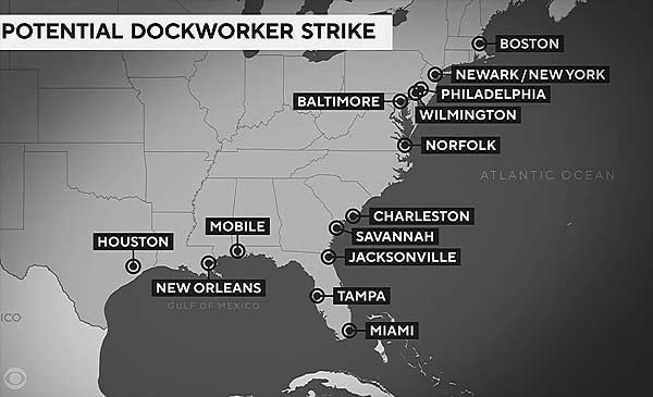 Американские докеры готовят мегазабастовку