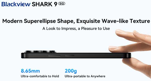 Обзор смартфона SHARK 9 5G от Blackview - дизайн и цвета