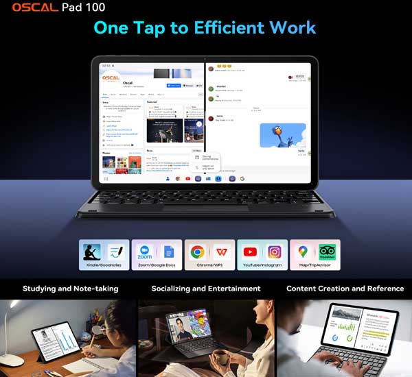 Обзор планшета Oscal Pad 100 - приложения
